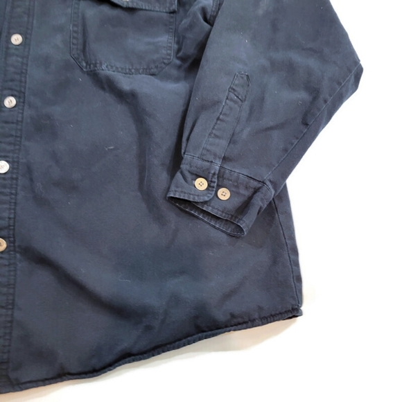 Levis Strauss Size XXL Blue Fleece Lined Button Down Shirt - Picture 4 of 9